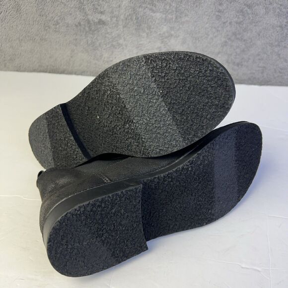 Seven Dials Women's Size 6 M Black Flat Heel Pull Up Ankle Boot Booties - Picture 5 of 5